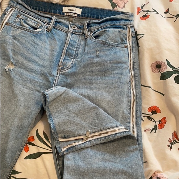 Pistola Straight leg Jeans with Zip side - Picture 4 of 4